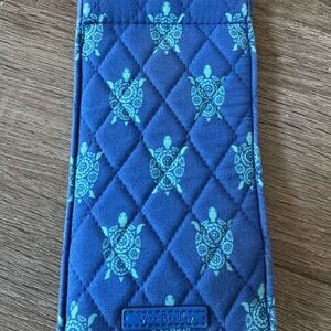 Vera Bradley Blue Quilted Turtle Pattern Case